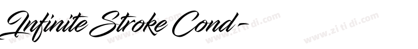 Infinite Stroke Cond字体转换